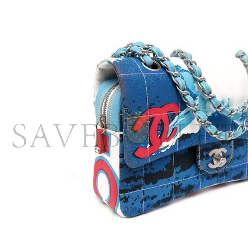 Ch**el surf line shoulder bag in blue (25*15*6cm)